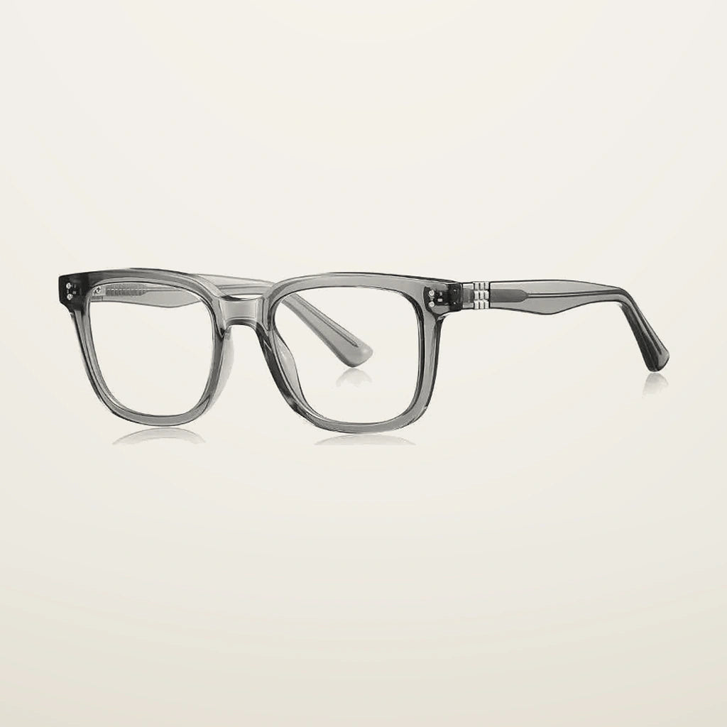 Gatenac Unisex Full Rim Square Tr 90 Titanium Reading Glasses Gxy2225 - C3