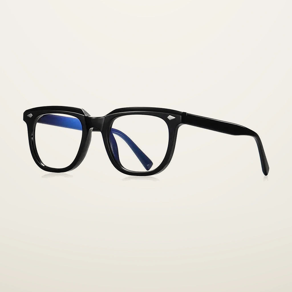 Gatenac Unisex Full Rim Square Tr 90 Titanium Reading Glasses Gxyj2121 - C1