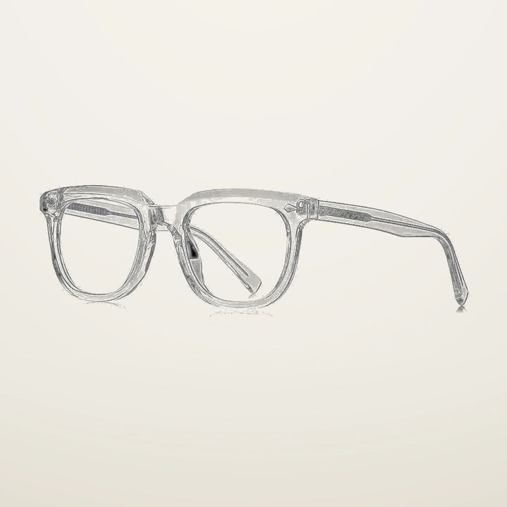 Gatenac Unisex Full Rim Square Tr 90 Titanium Reading Glasses Gxyj2121 - C2