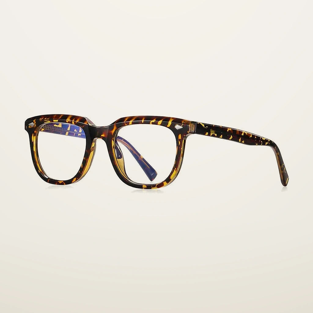 Gatenac Unisex Full Rim Square Tr 90 Titanium Reading Glasses Gxyj2121 - C3