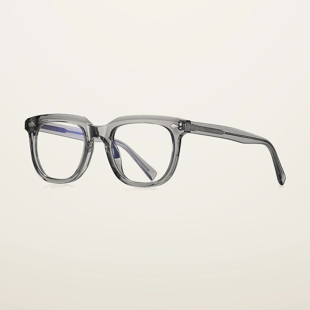 Gatenac Unisex Full Rim Square Tr 90 Titanium Reading Glasses Gxyj2121 - C4