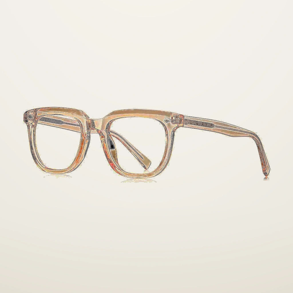 Gatenac Unisex Full Rim Square Tr 90 Titanium Reading Glasses Gxyj2121 - C5