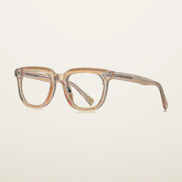 Gatenac Unisex Full Rim Square Tr 90 Titanium Reading Glasses Gxyj2121 - C5