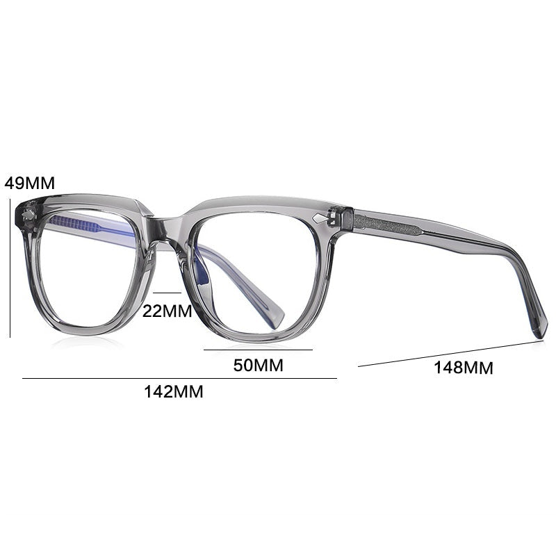 Gatenac Unisex Full Rim Square Tr 90 Titanium Reading Glasses Gxyj2121 - Size Chart