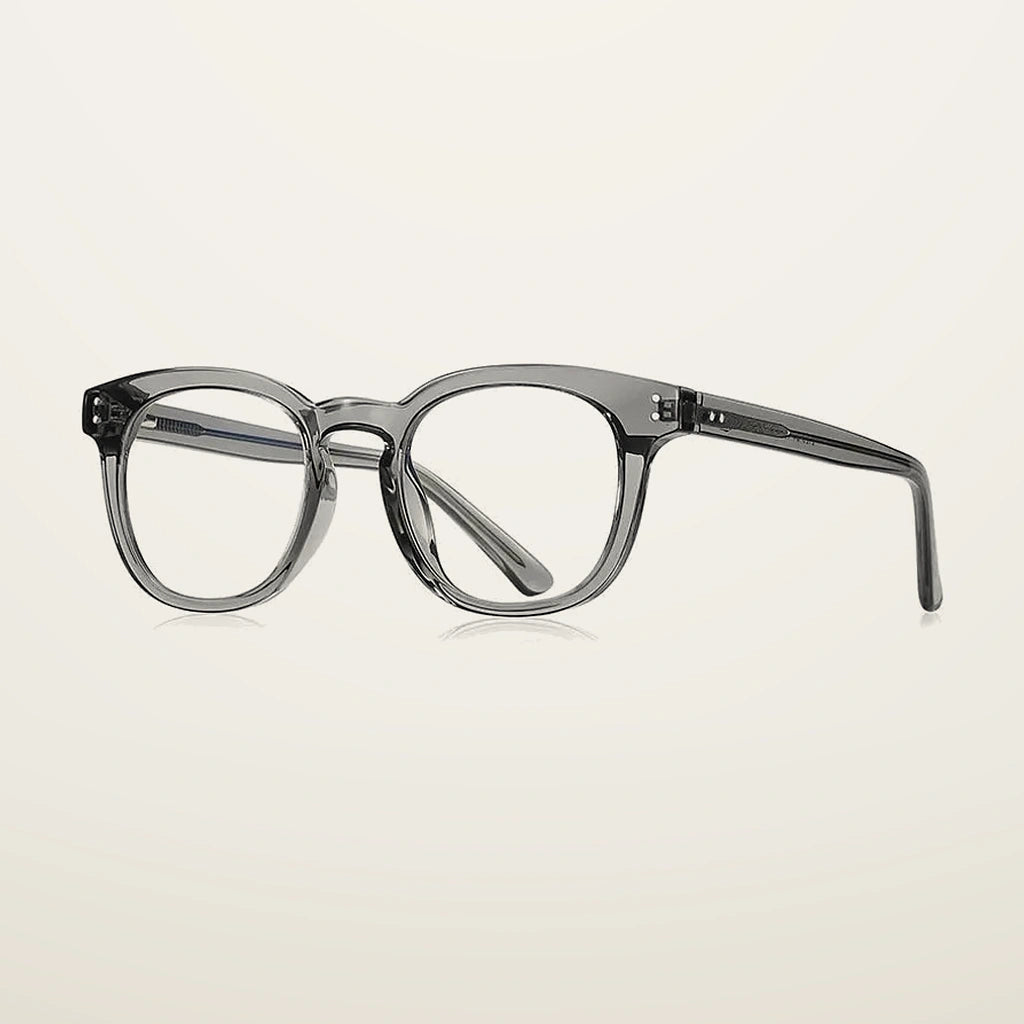 Gatenac Unisex Full Rim Square Tr 90 Titanium Reading Glasses Gxyj2125 - C4
