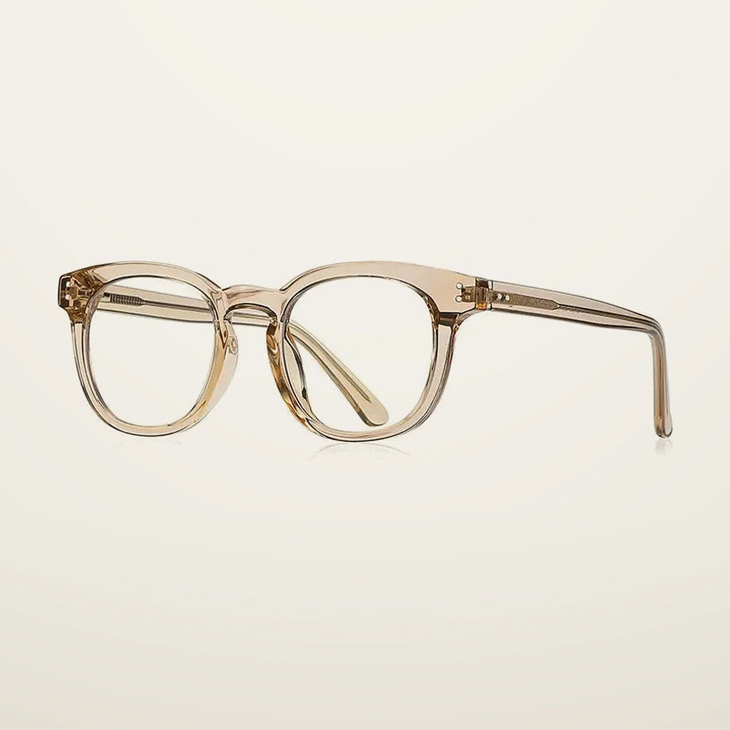 Gatenac Unisex Full Rim Square Tr 90 Titanium Reading Glasses Gxyj2125 - C5