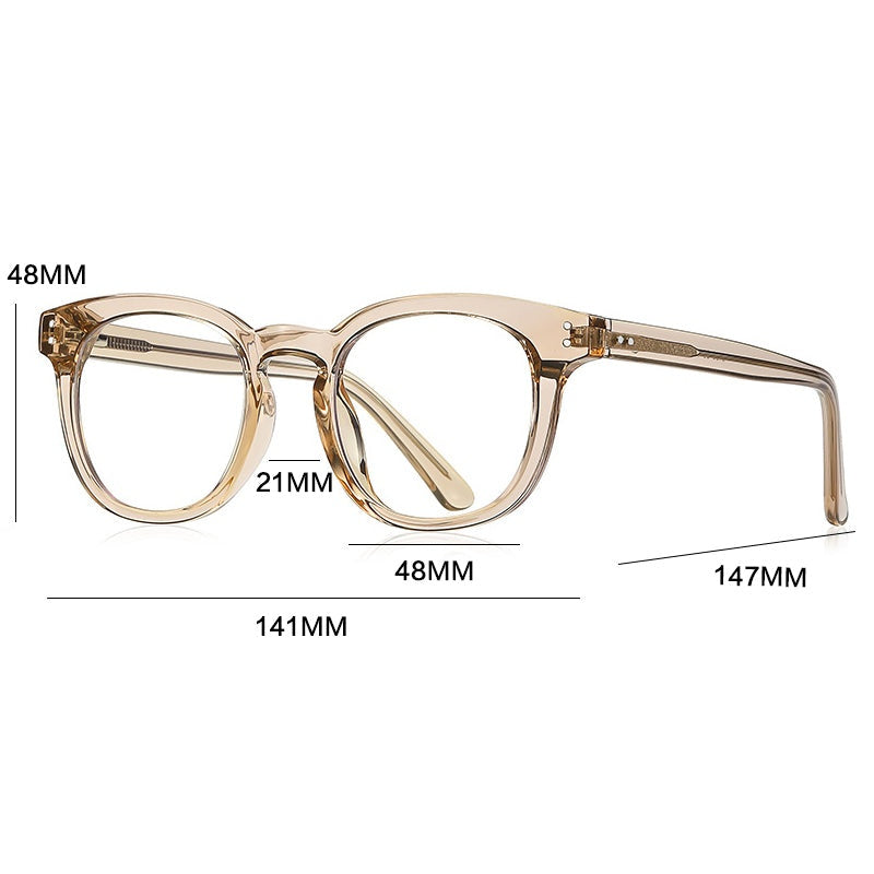 Gatenac Unisex Full Rim Square Tr 90 Titanium Reading Glasses Gxyj2125 - Size Chart