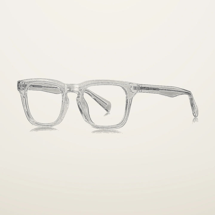Gatenac Unisex Full Rim Square Tr 90 Titanium Reading Glasses Gxyj9022 - C2