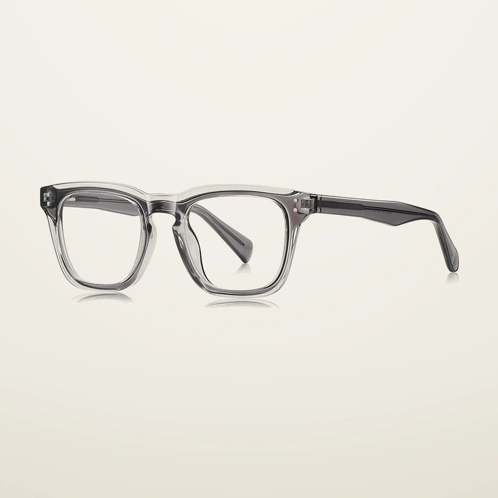 Gatenac Unisex Full Rim Square Tr 90 Titanium Reading Glasses Gxyj9022 - C3