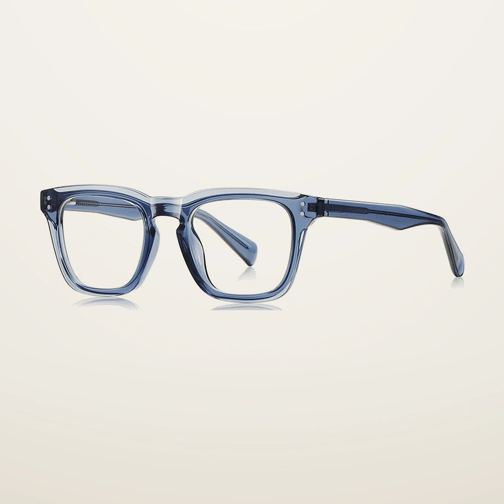 Gatenac Unisex Full Rim Square Tr 90 Titanium Reading Glasses Gxyj9022 - C4