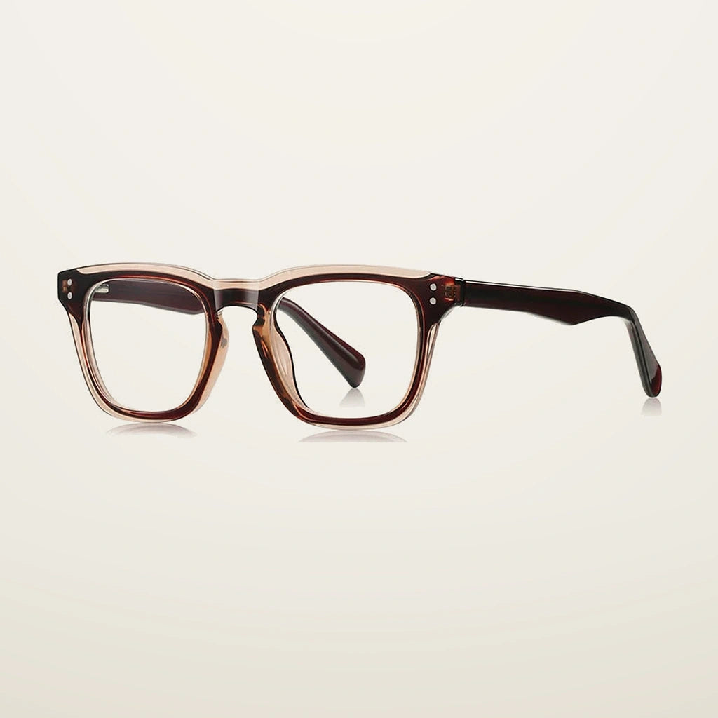 Gatenac Unisex Full Rim Square Tr 90 Titanium Reading Glasses Gxyj9022 - C5