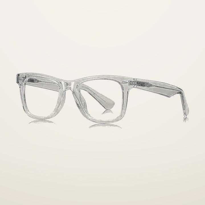Gatenac Unisex Full Rim Square Tr 90 Titanium Reading Glasses Gxyj9028 - C2