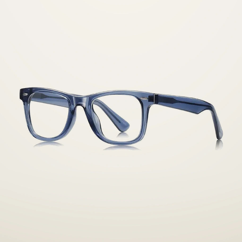 Gatenac Unisex Full Rim Square Tr 90 Titanium Reading Glasses Gxyj9028 - C6