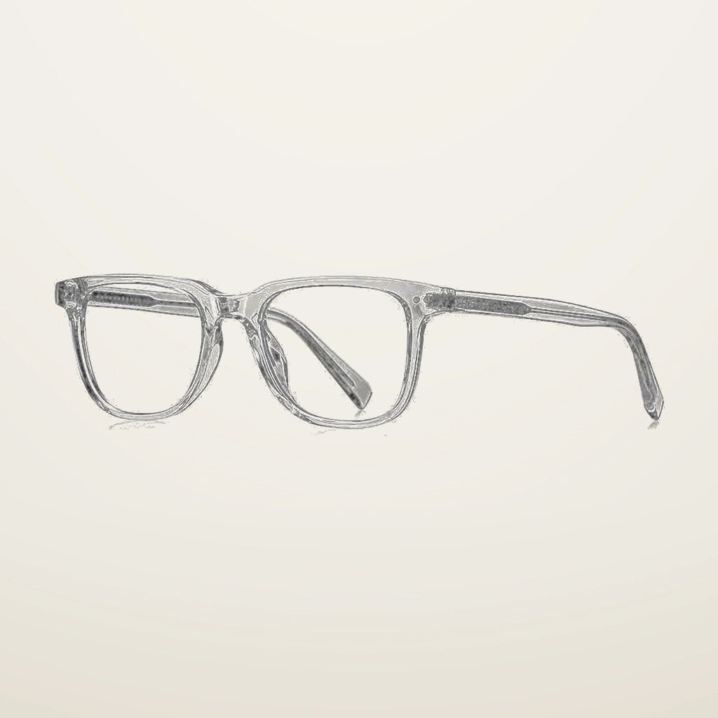 Gatenac Unisex Full Rim Square Tr 90 Titanium Reading Glasses Gxy2119 - C2