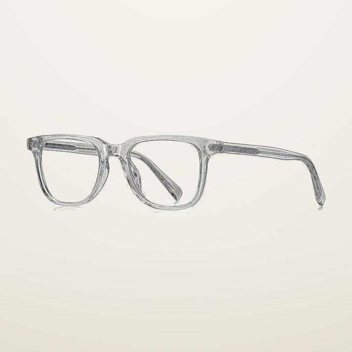 Gatenac Unisex Full Rim Square Tr 90 Titanium Reading Glasses Gxy2119 - C2