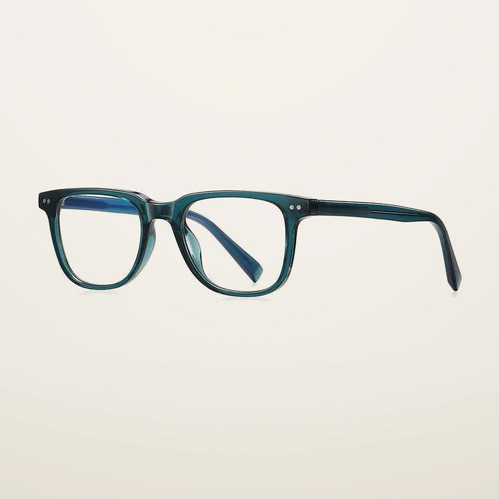 Gatenac Unisex Full Rim Square Tr 90 Titanium Reading Glasses Gxy2119 - C6