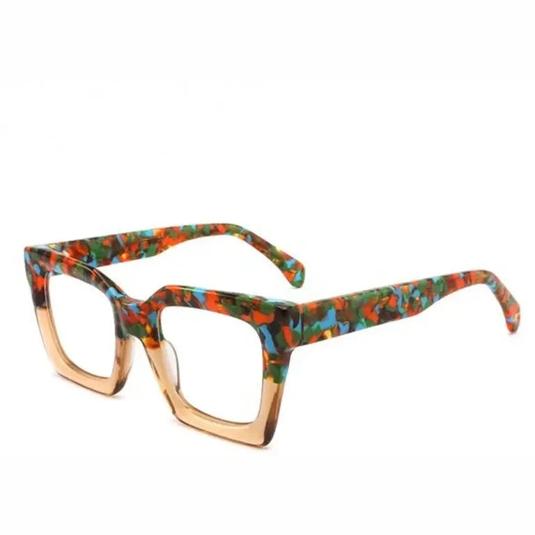Gatenac Women's Full Rim Square Cat Eye Acetate Eyeglasses 882285 - C4