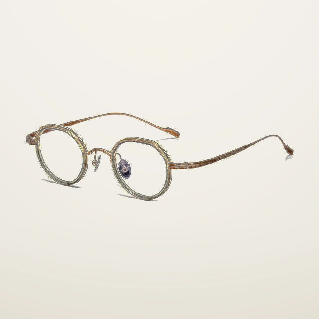 Gatenac Women's Flat Top Oval Titanium Acetate Photochromic Reading Glasses 56079 - C3 Photochromic