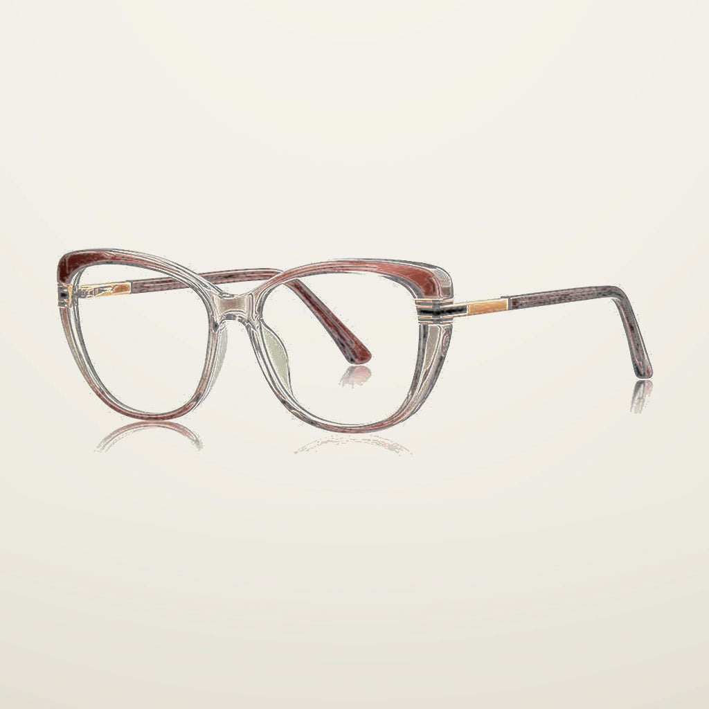 Gatenac Women's Full Rim Butterfly Tr 90 Titanium Reading Glasses G2274 - C5