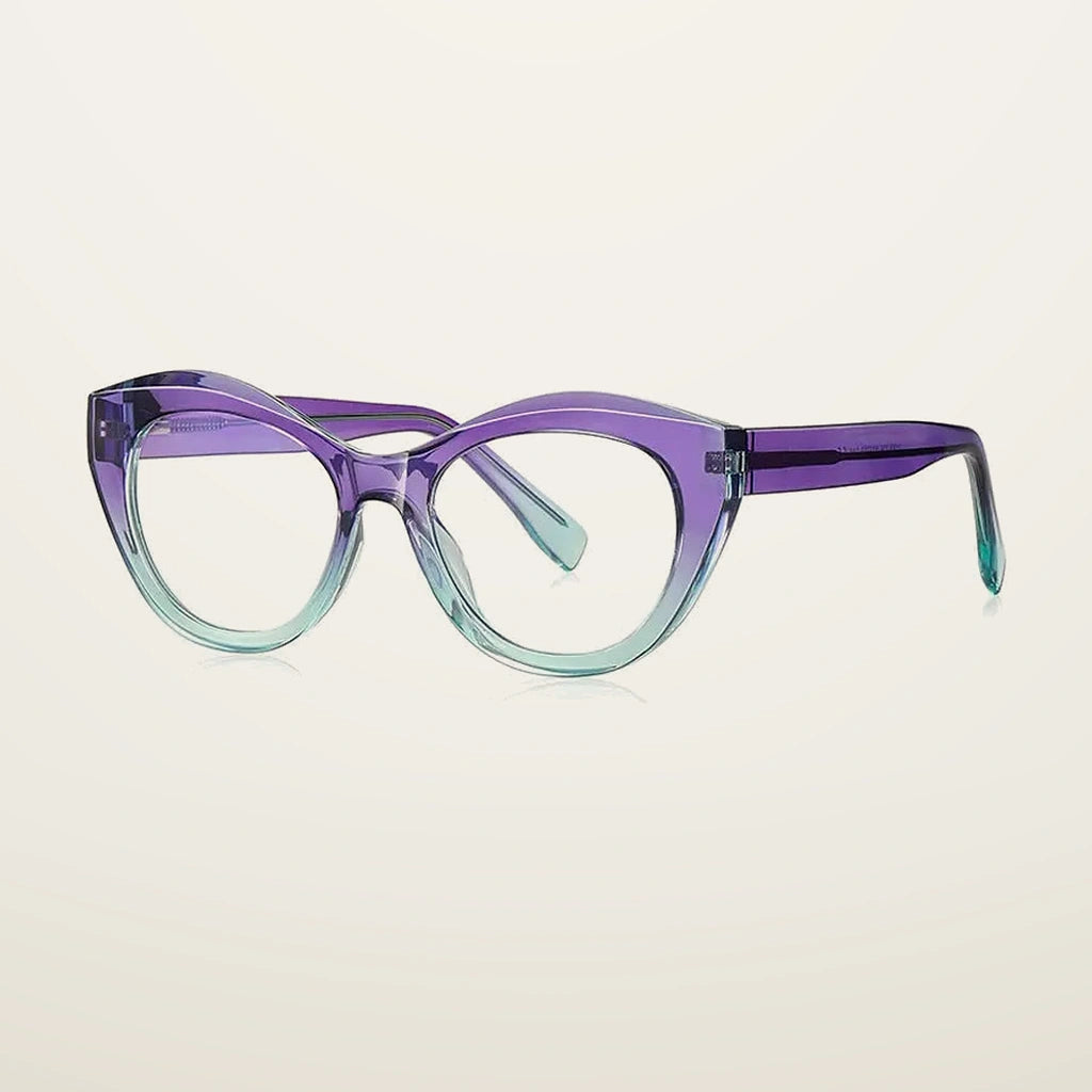 Gatenac Women's Full Rim Cat Eye Tr 90 Titanium Reading Glasses Gx2168 - C6