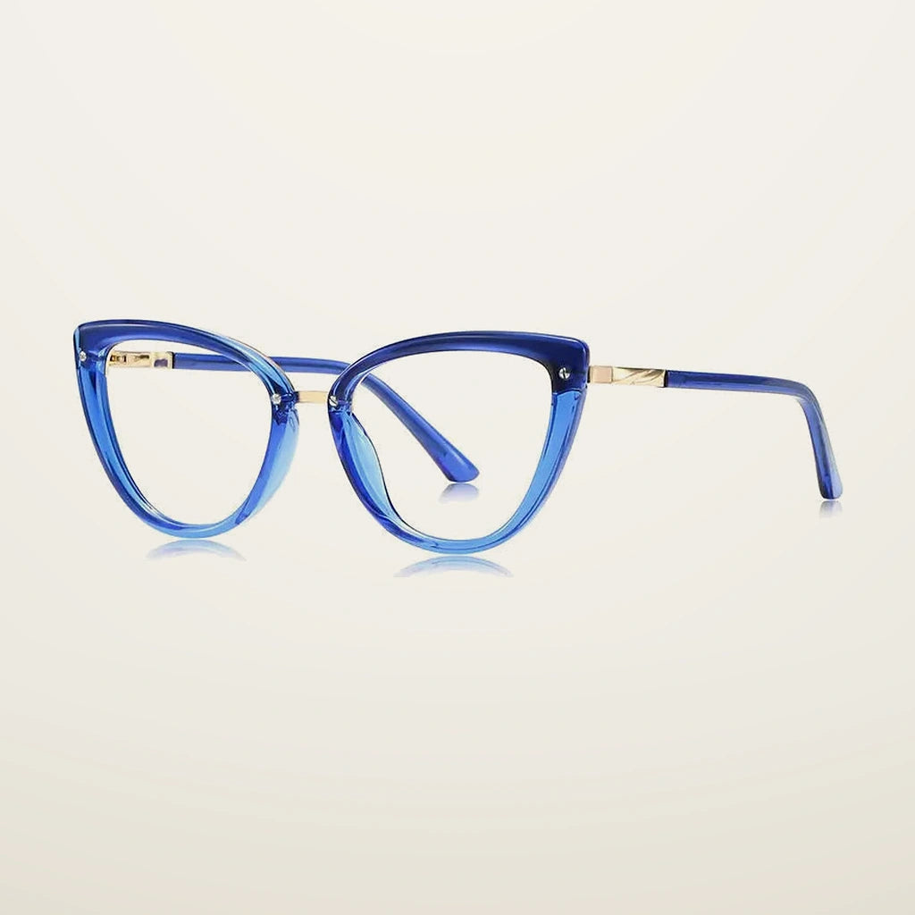 Gatenac Women's Full Rim Cat Eye Tr 90 Titanium Reading Glasses Gx2221 - C5