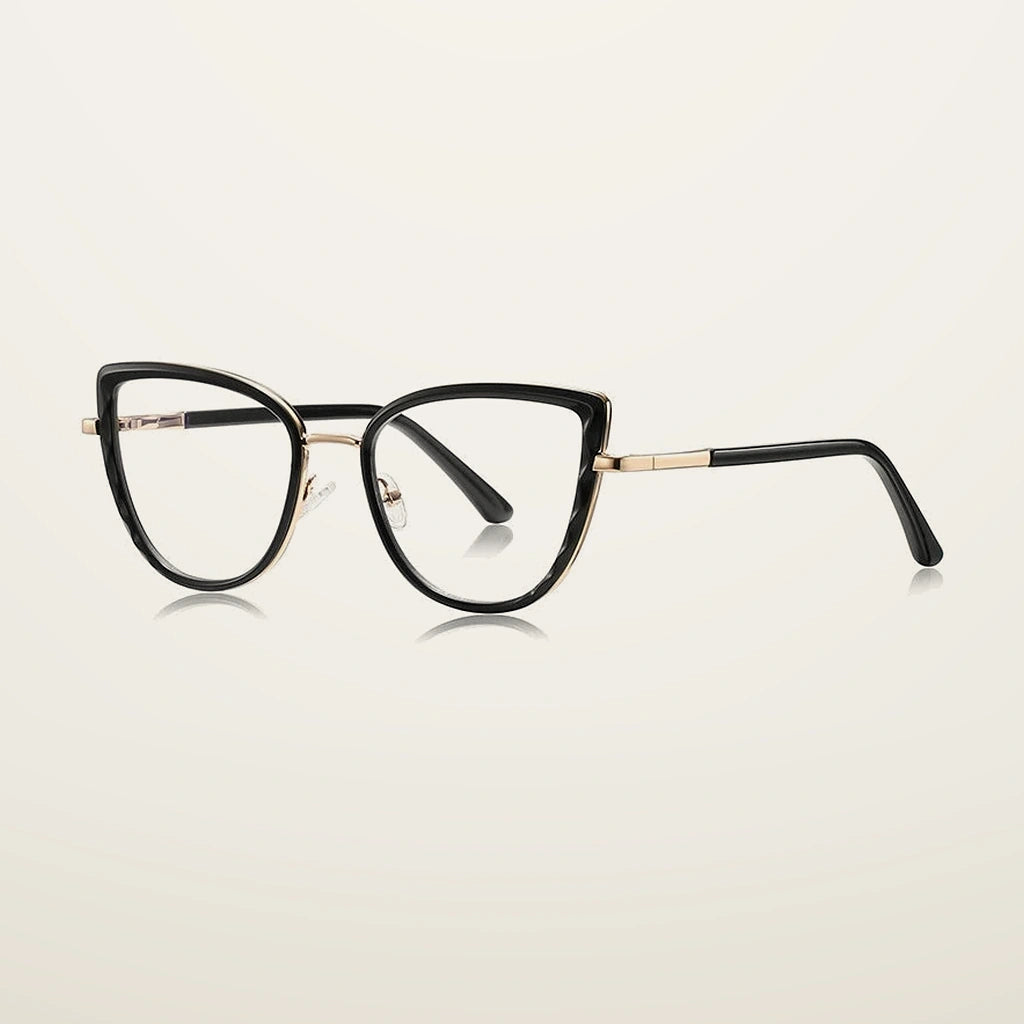 Gatenac Women's Full Rim Cat Eye Tr 90 Titanium Reading Glasses Gx3151 - C1