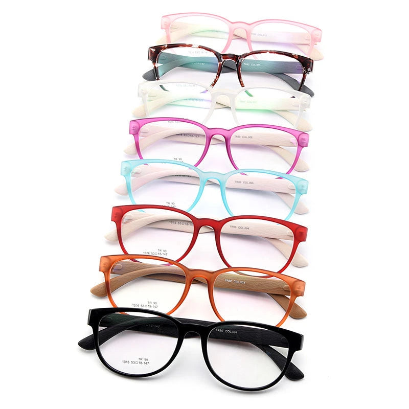 Gmei Unisex Eyeglasses Ultra-Light Tr90 Plastic 8 Colors M1016 - Size Chart