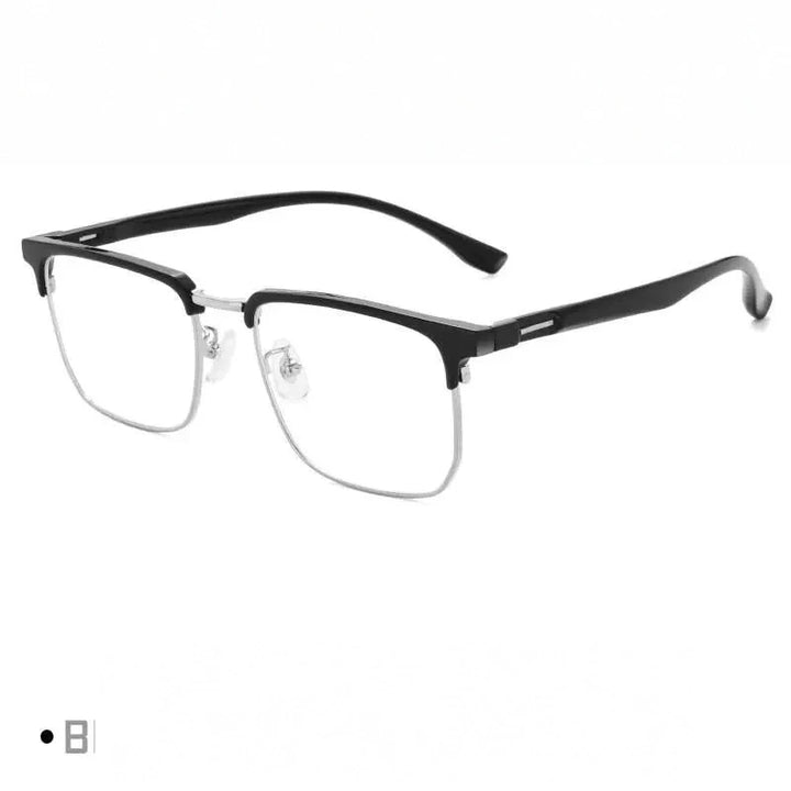 Gmei Unisex Full Rim Square Tr 90 Alloy Eyeglasses Tm12 - C2