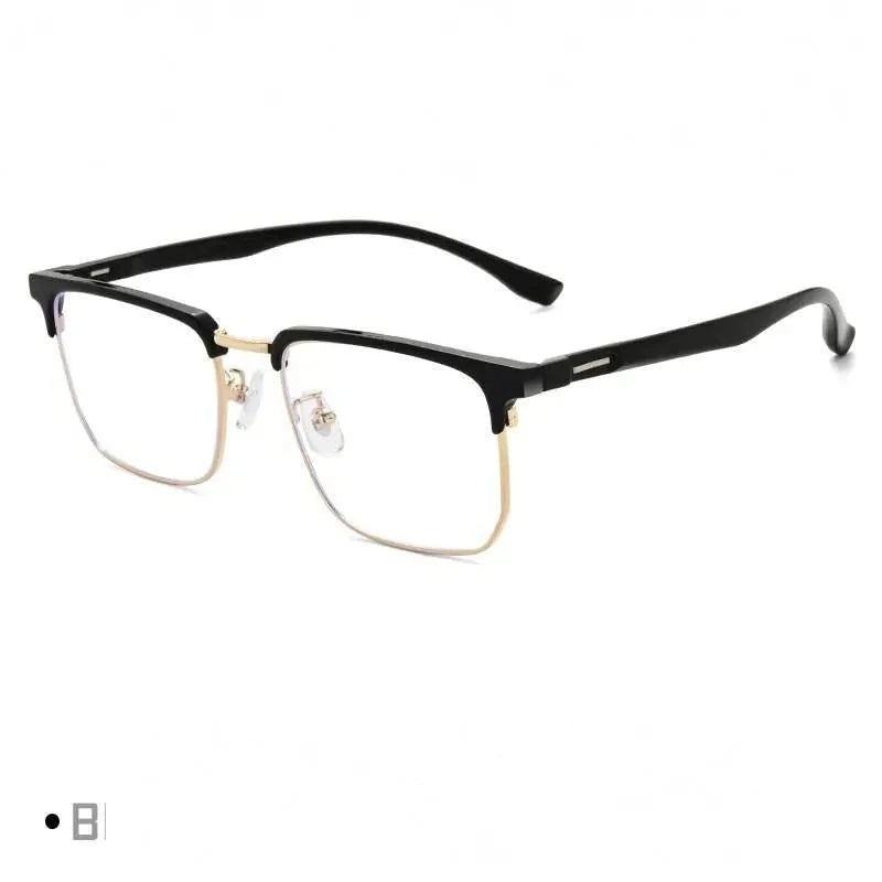 Gmei Unisex Full Rim Square Tr 90 Alloy Eyeglasses Tm12 - C5