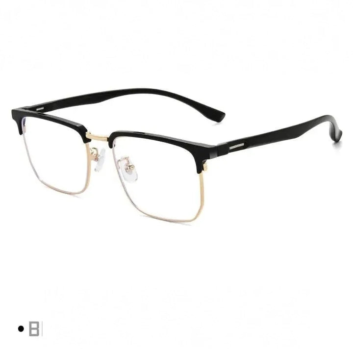Gmei Unisex Full Rim Square Tr 90 Alloy Eyeglasses Tm12 - C5
