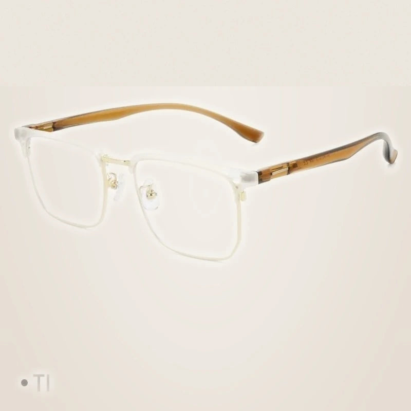 Gmei Unisex Full Rim Square Tr 90 Alloy Eyeglasses Tm12 - C7