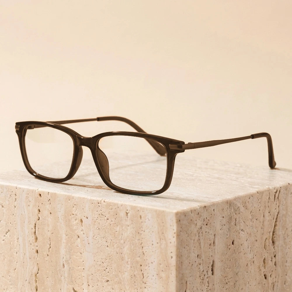 Gmei Women's Full Rim Square Tr 90 Titanium Eyeglasses 82015 - C3