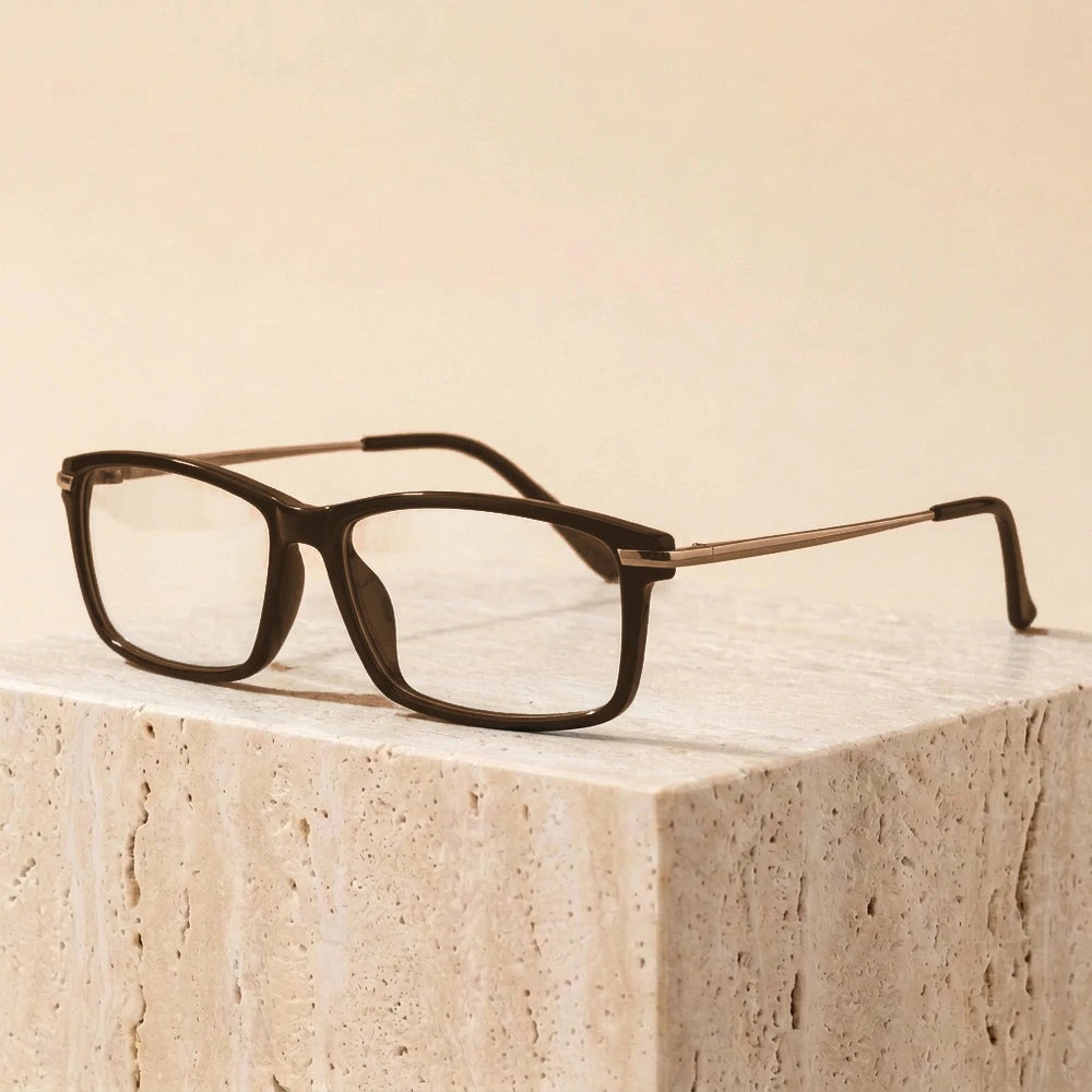 Gmei Women's Full Rim Square Tr 90 Titanium Eyeglasses 82010 - C5