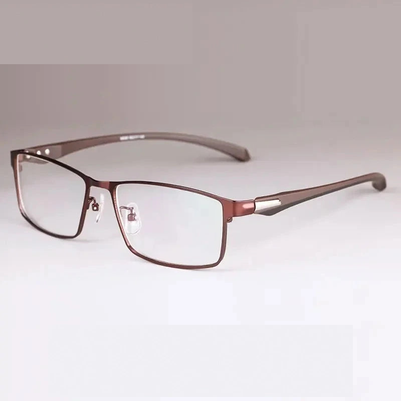 Handoer Unisex Full Rim and Semi Rim Alloy TR90 Prescription Eyeglasses - CoffeeFullRim