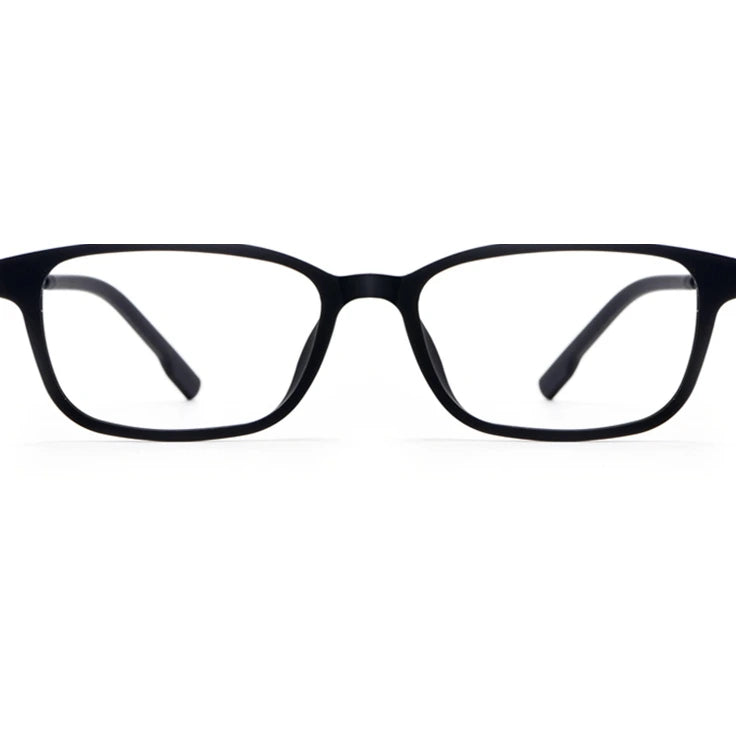 Handoer Unisex Full Rim Square Tr 90 Titanium 2 Size Reading Glasses 29198 - 2098 Black / +125