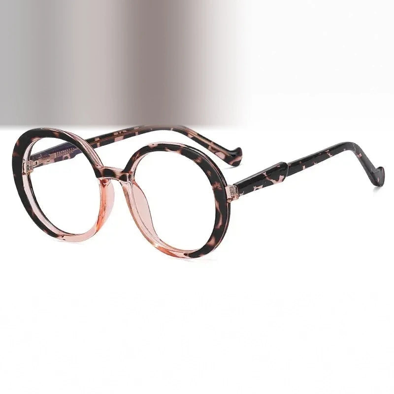 Handoer Women's Full Rim Oval Round Tr 90 Alloy Eyeglasses 48209 - C2