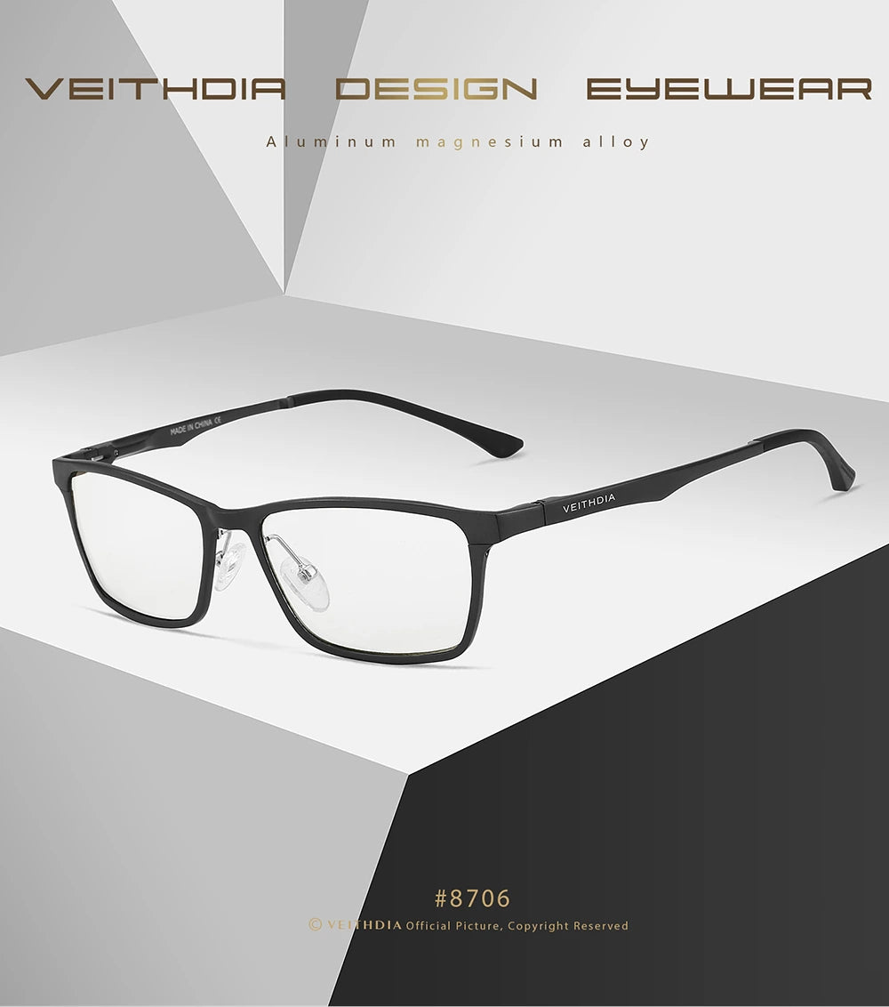 Hdcrafter Unisex Full Rim Rectangle Aluminum Magnesium Alloy Frames 870600 - Size Chart