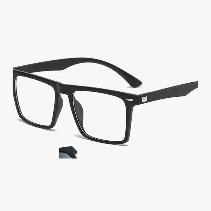Hdcrafter Unisex Full Rim Square Acetate Frames  With Clip On Sunglasses 515670 - 2313