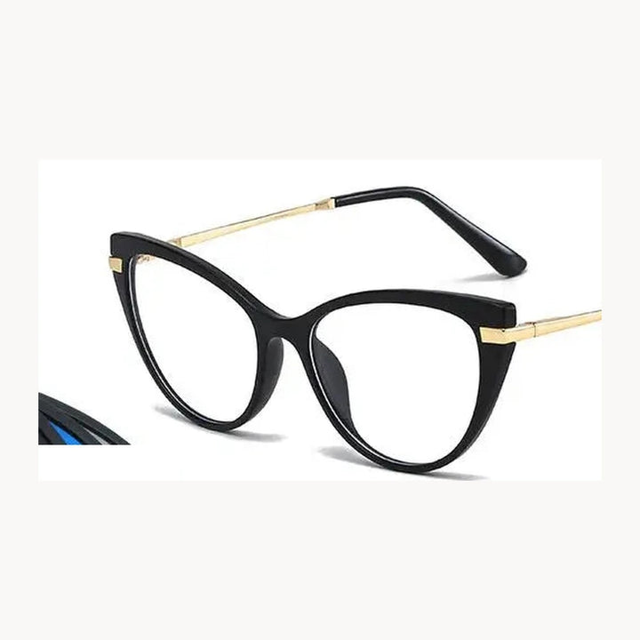 Hdcrafter Unisex Full Rim Square Acetate Frames  With Clip On Sunglasses 515670 - 2355