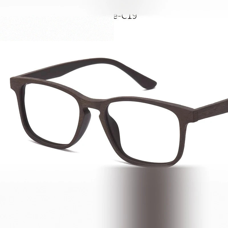 Hdcrafter Unisex Full Rim Square Acetate Frames 809800 - Coffee-C19