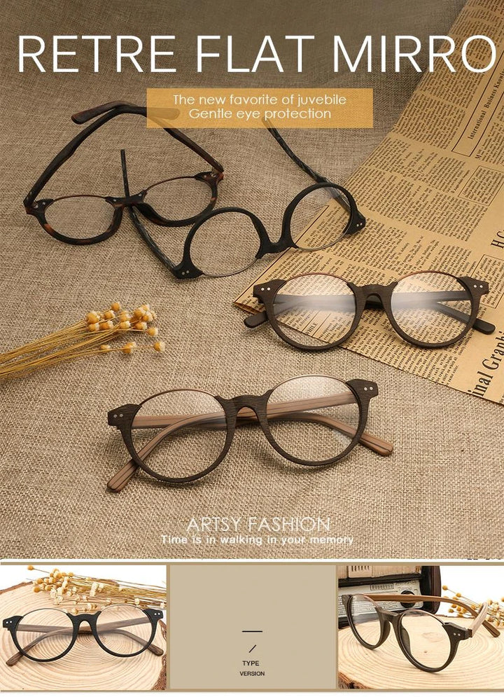 Hdcrafter Unisex Full Rim Square Wood Metal Frame Eyeglasses Ft5359 - Size Chart