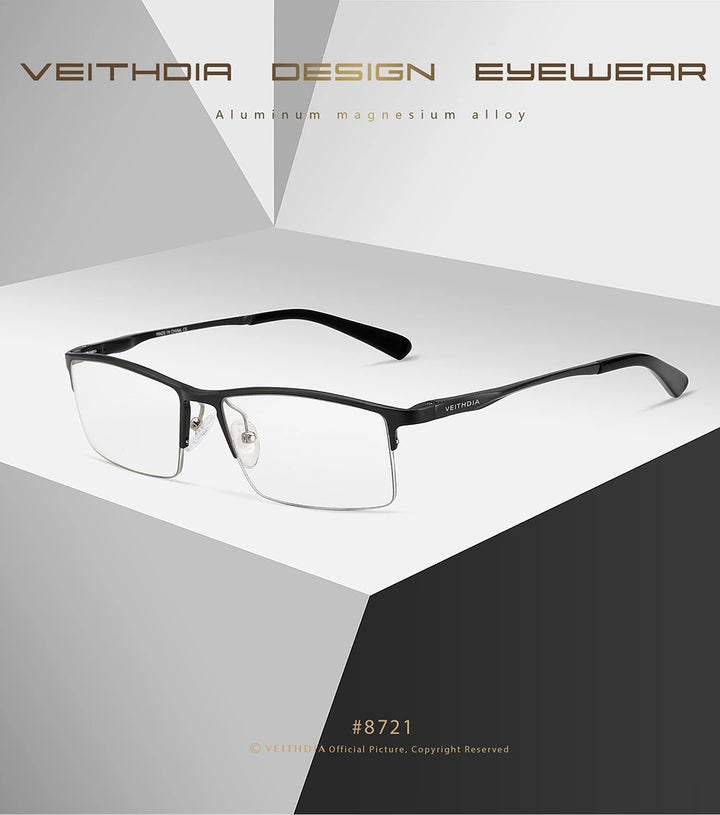 Hdcrafter Unisex Semi Rim Rectangle Aluminium Magnesium Alloy Frames 872100 - Size Chart