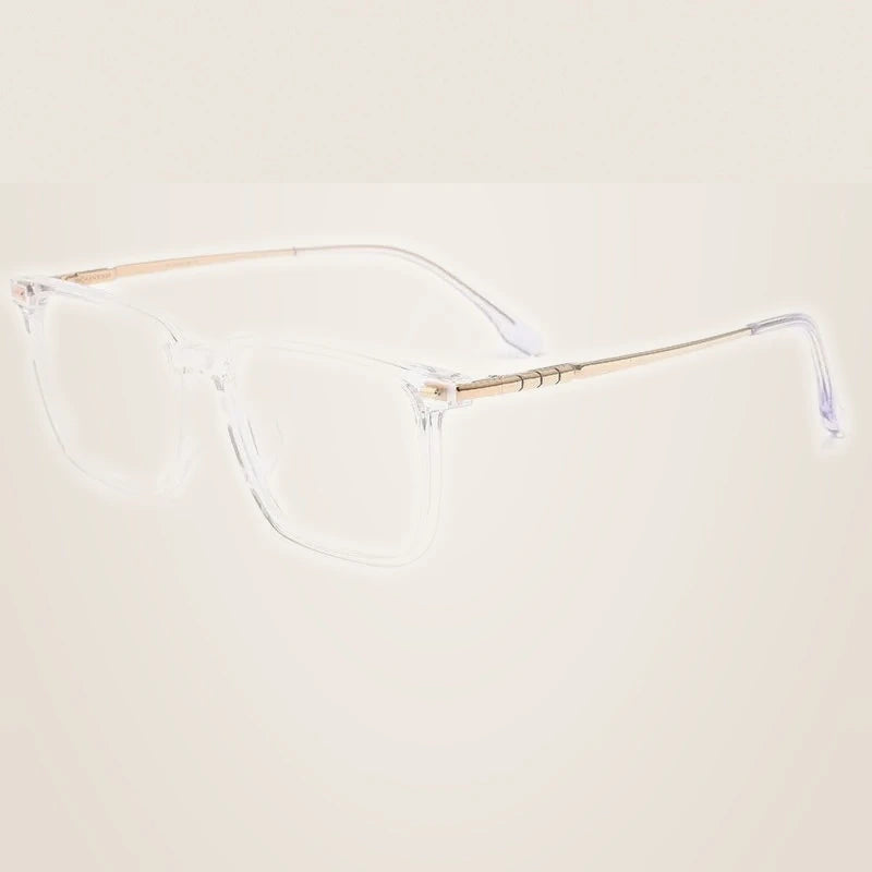 Hotochki Men's Full Rim Square Titanium Eyeglasses 948501 - C4