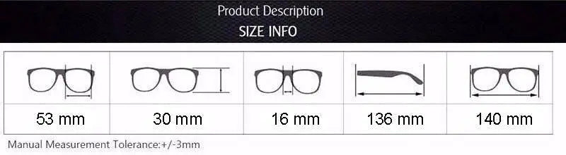 Hotochki Men's Semi Rim Stainless Steel Alloy Frame Reading Glasses D2015 - Size Guide