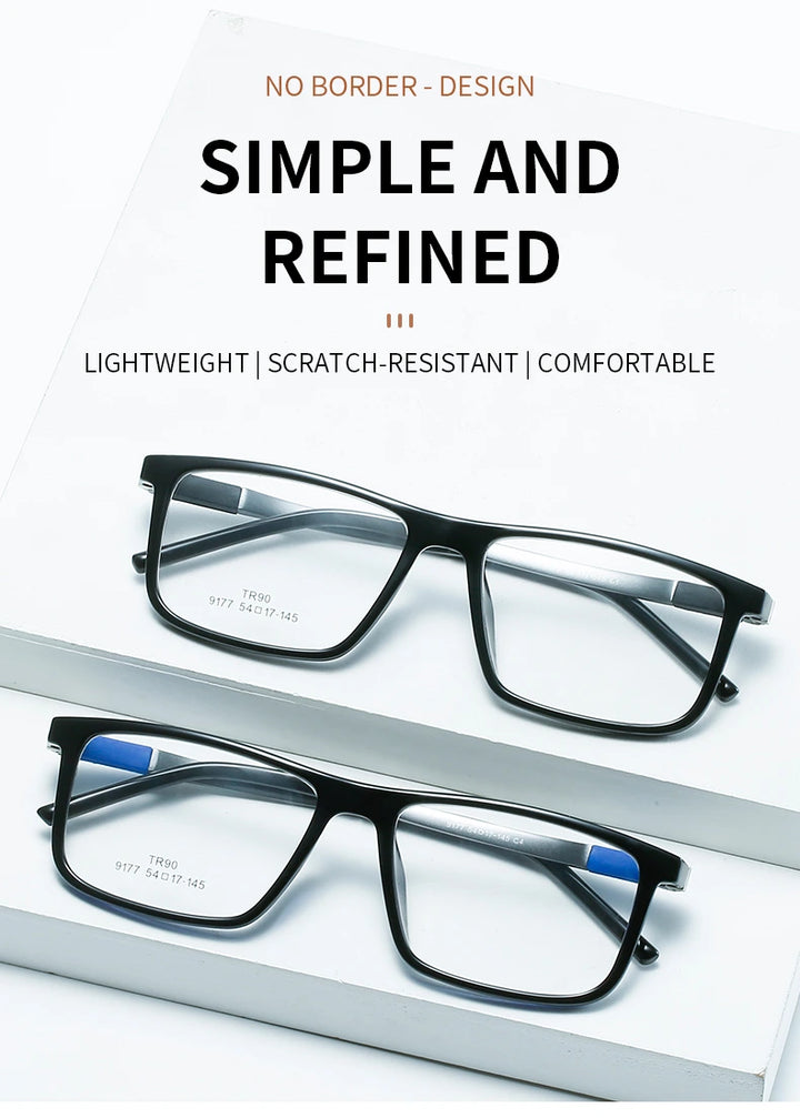 Hotochki Unisex Full Rim Frame Eyeglasses Anti Blue Light 9177 - Size Chart