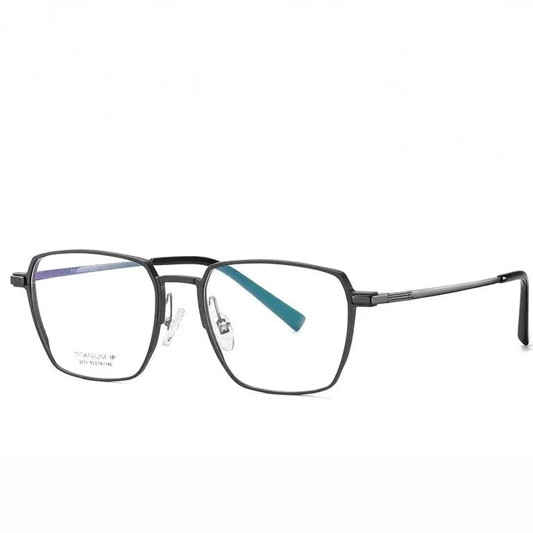 Hotochki Unisex Full Rim Polygon Al Mg Titanium Eyeglasses 772013 - C1