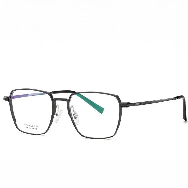 Hotochki Unisex Full Rim Polygon Al Mg Titanium Eyeglasses 772013 - C2
