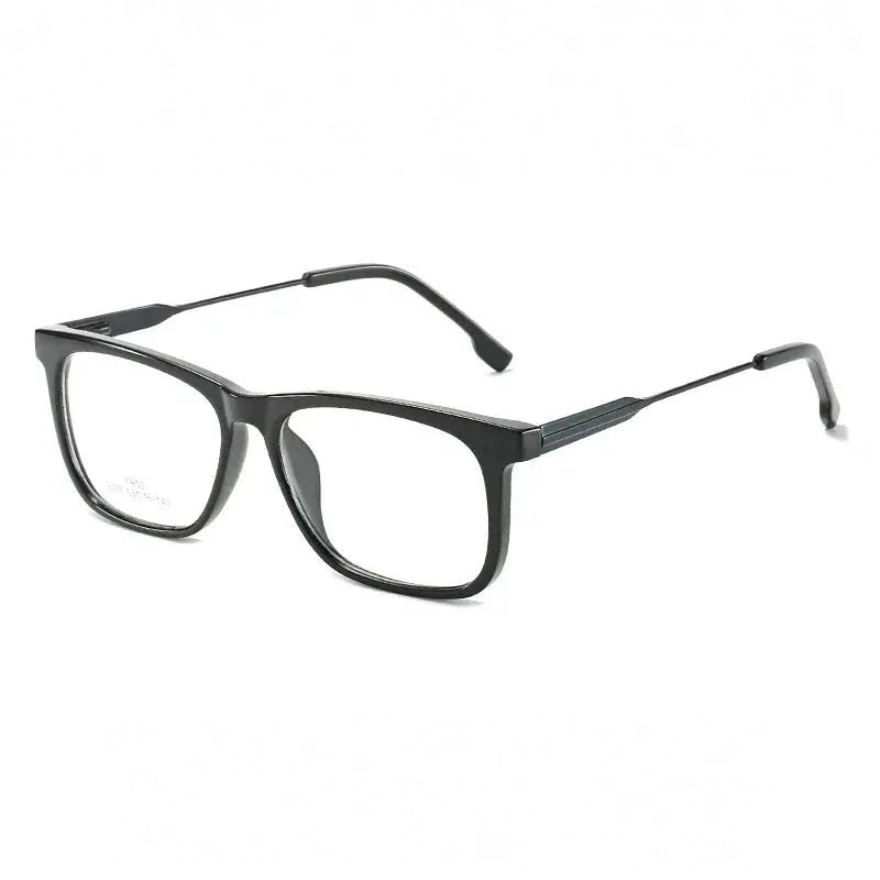 Hotochki Unisex Full Rim Square Tr 90 Alloy Eyeglasses 907849 - C1