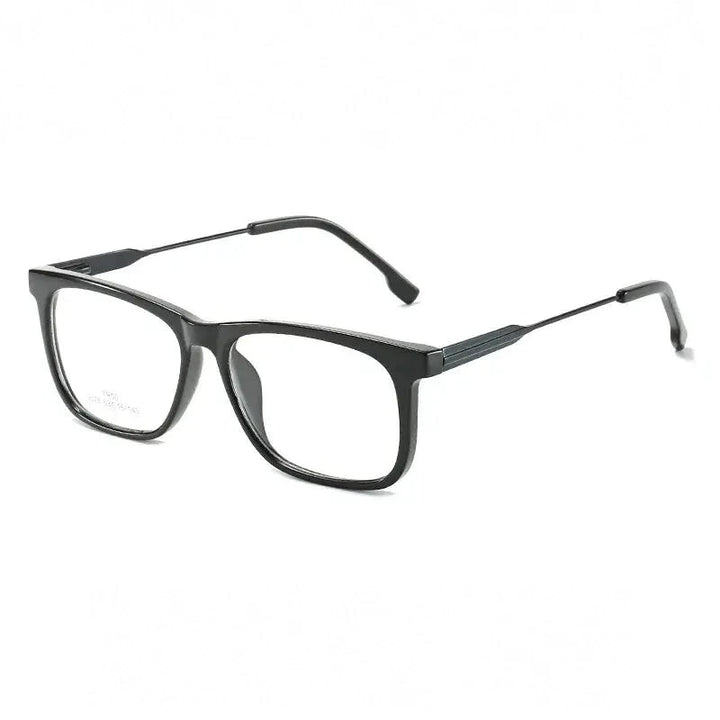 Hotochki Unisex Full Rim Square Tr 90 Alloy Eyeglasses 907849 - C1