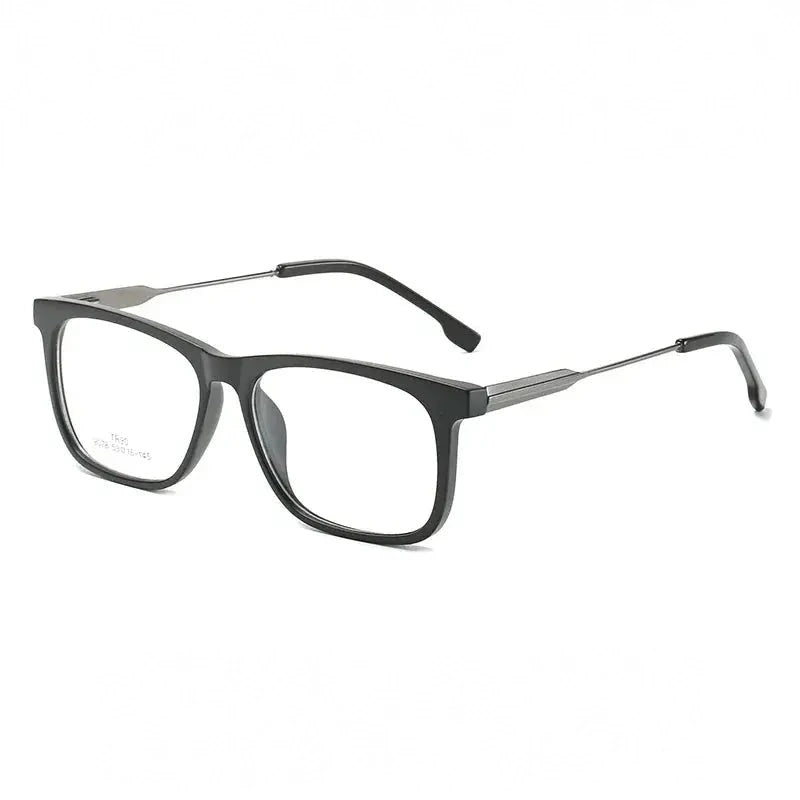 Hotochki Unisex Full Rim Square Tr 90 Alloy Eyeglasses 907849 - C2